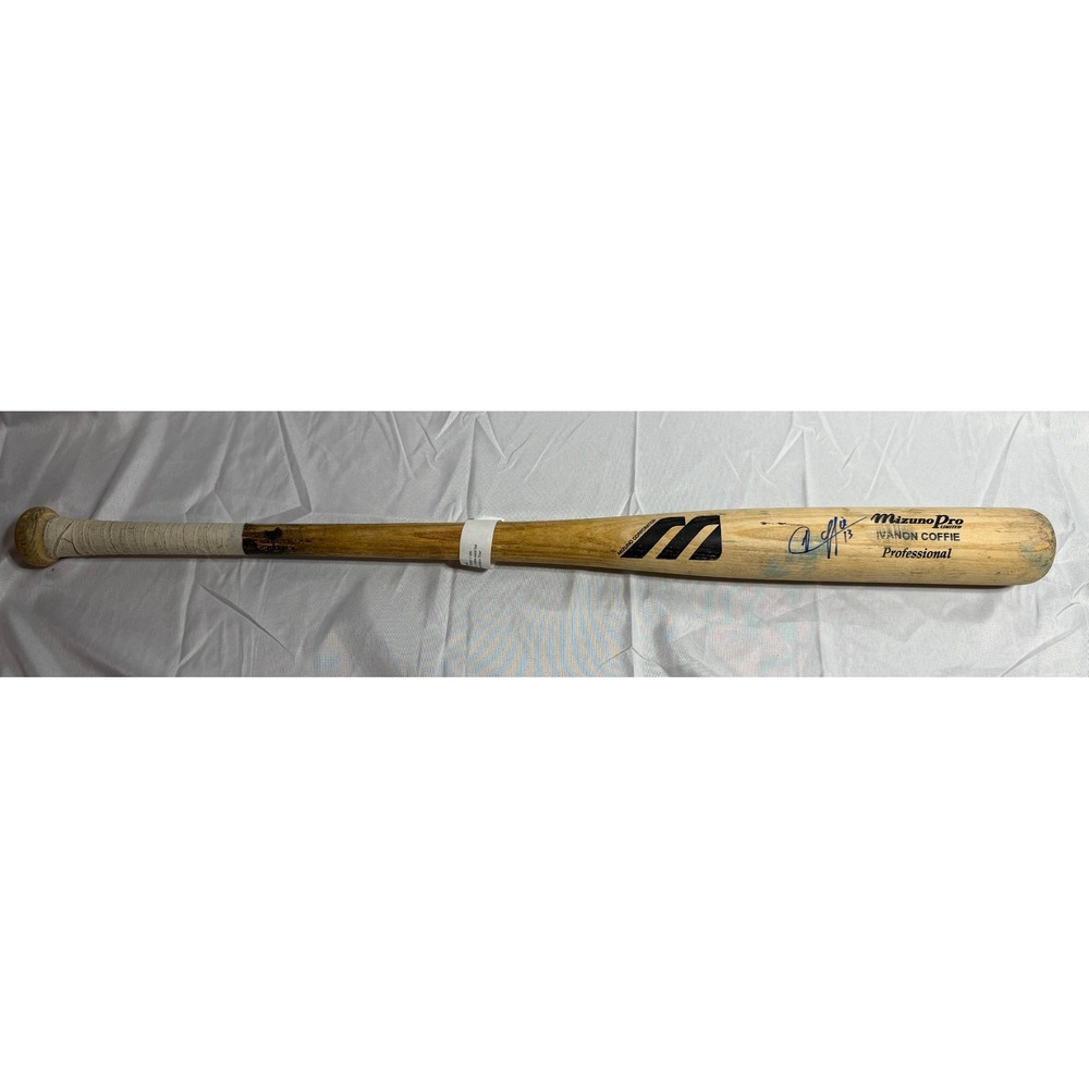 Ivanon Coffie Signed Chicago Cubs Game Used Mizuno Pro Bat 2002 Spring Training